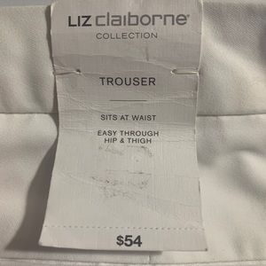 Liz Claiborne white trousers